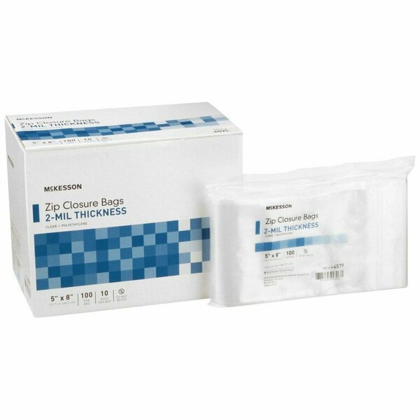 Mckesson 5 X 8 Inch Zip Closure Bag, 4000PK 4579